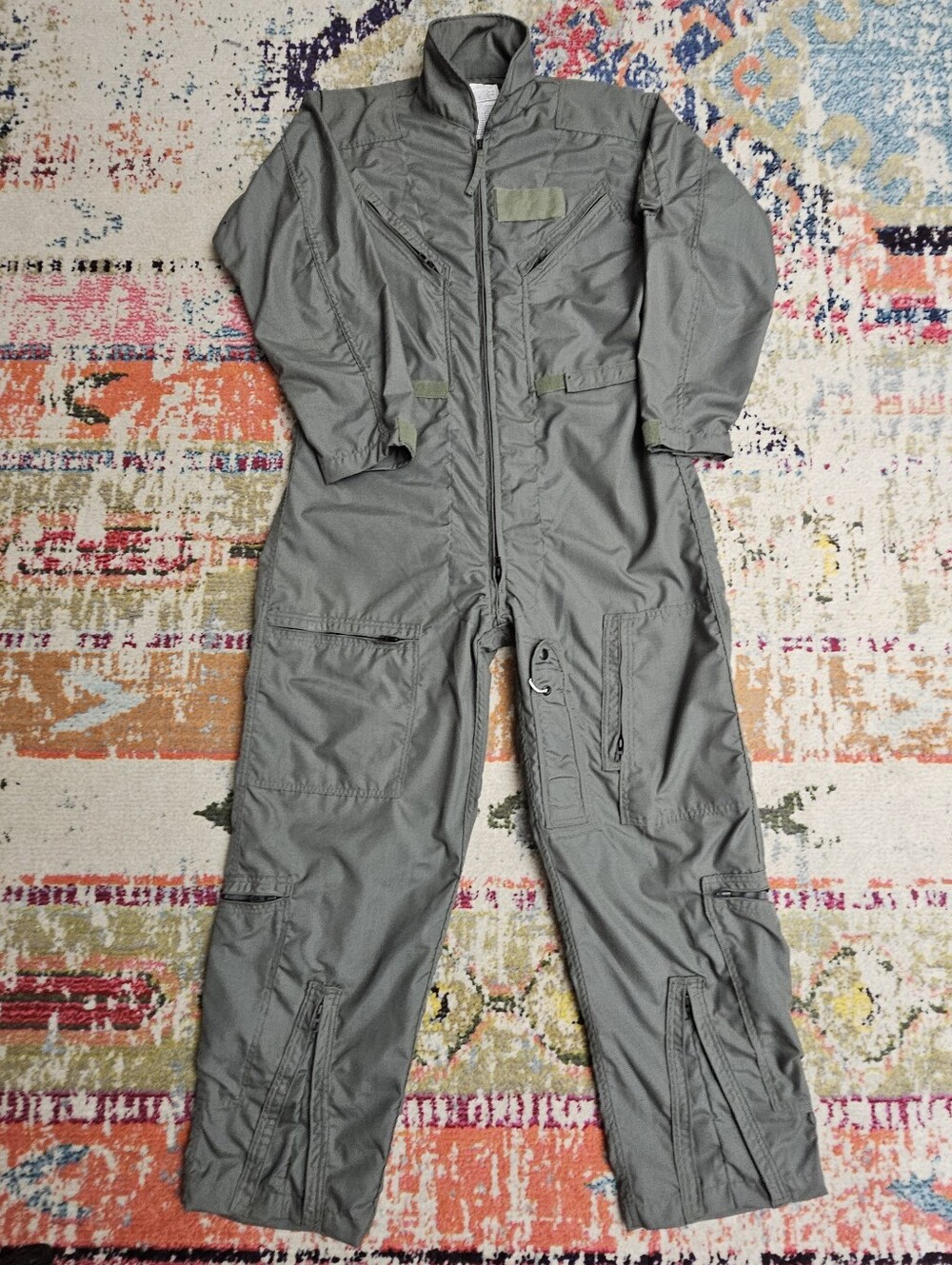 EQUA Indistries WWII Army Air Forces Coveralls Flyers Mens 27/P Sage Green 44R